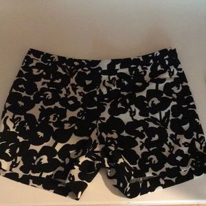 Black and white printed shorts